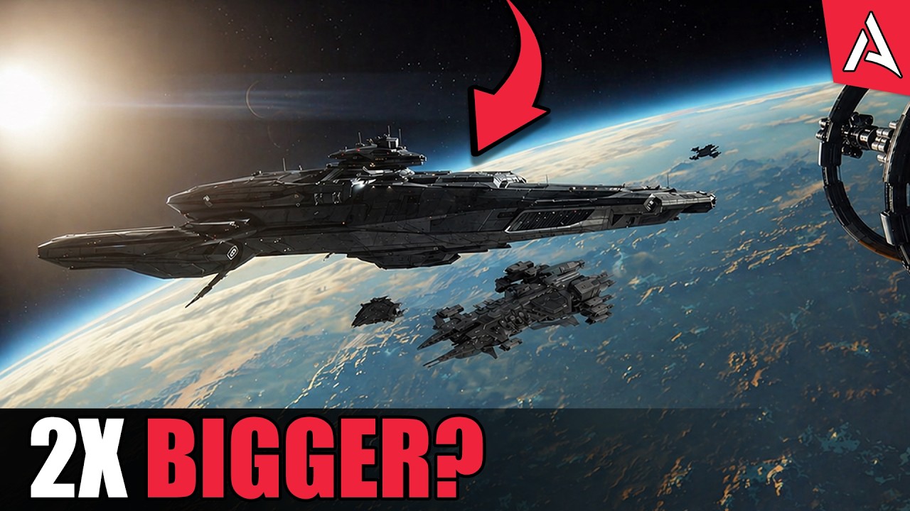 Star Citizen just doubled the size of their biggest ship!