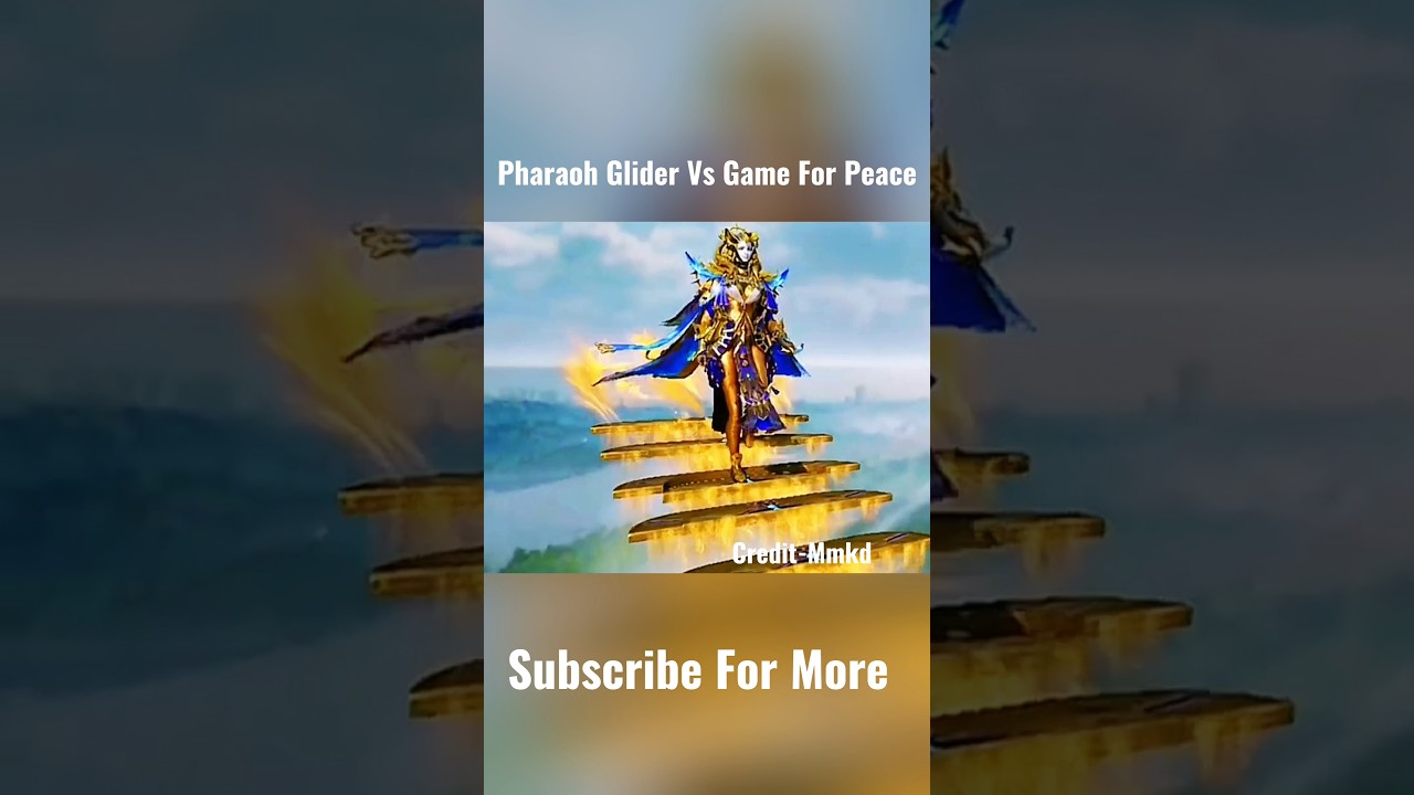 Bgmi 3.7Update New Pharaoh Glider Vs Game For Peace Glider&hearts;️ || Pharaoh New Glider😱#shorts #op