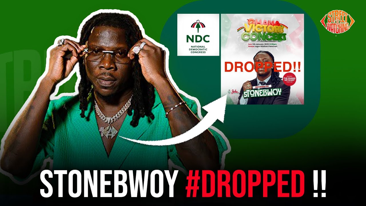 Вот настоящая причина, по которой NDC отказались от Stonebwoy, и она вас шокирует 😳