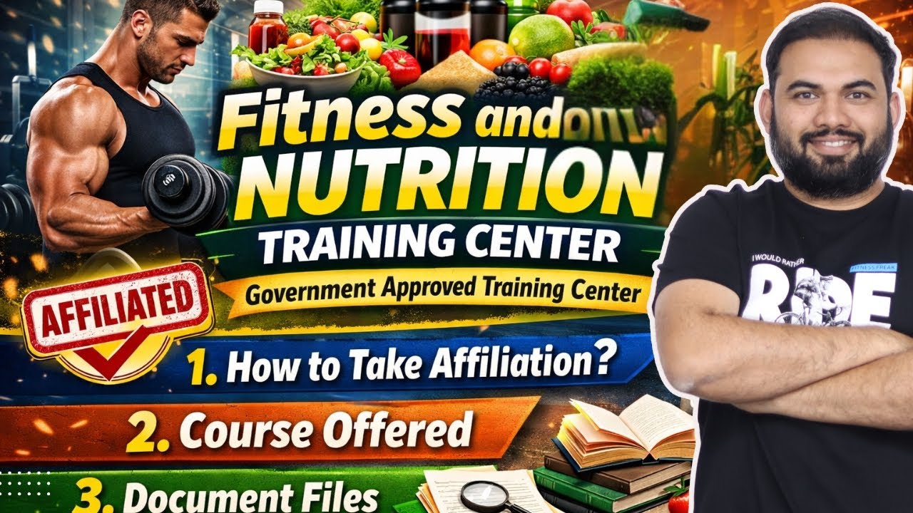 Fitness and Nutrition Training Center | Government Approved Training Center | Affiliation, Courses |