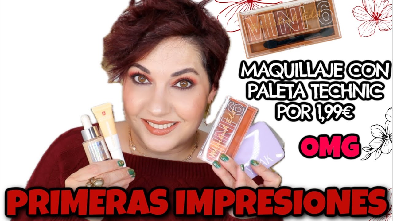 MAQUILLAJE CON UNA PALETA DE MENOS DE 2€ - PRIMERAS IMPRESIONES (TECHNIC, LYLAK, ETC)⎥Monica Vizuete