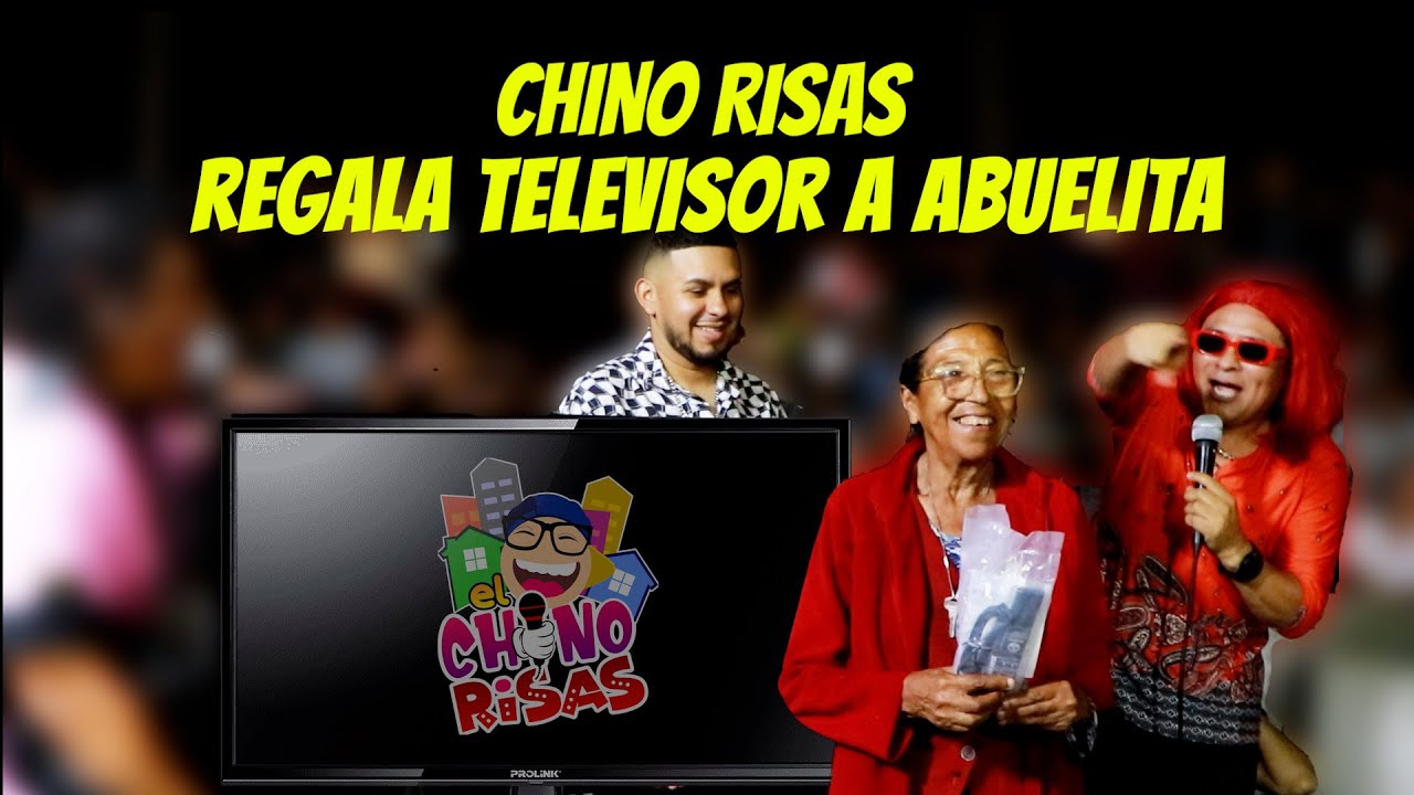 Chino Risas regala televisor a abuelita 📺