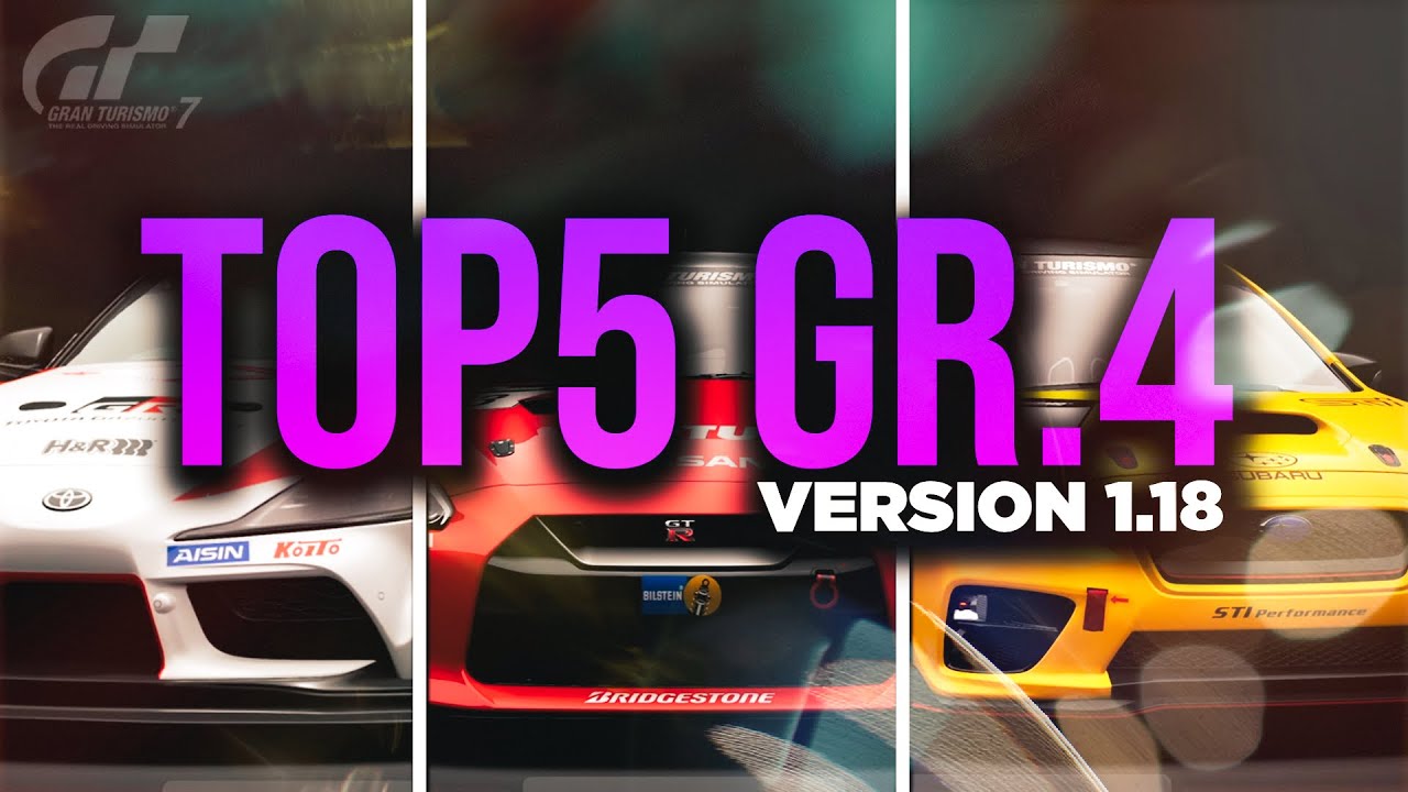 TOP 5 MEJORES Gr.4 en GT7 - Versión 1.18 | Coque López