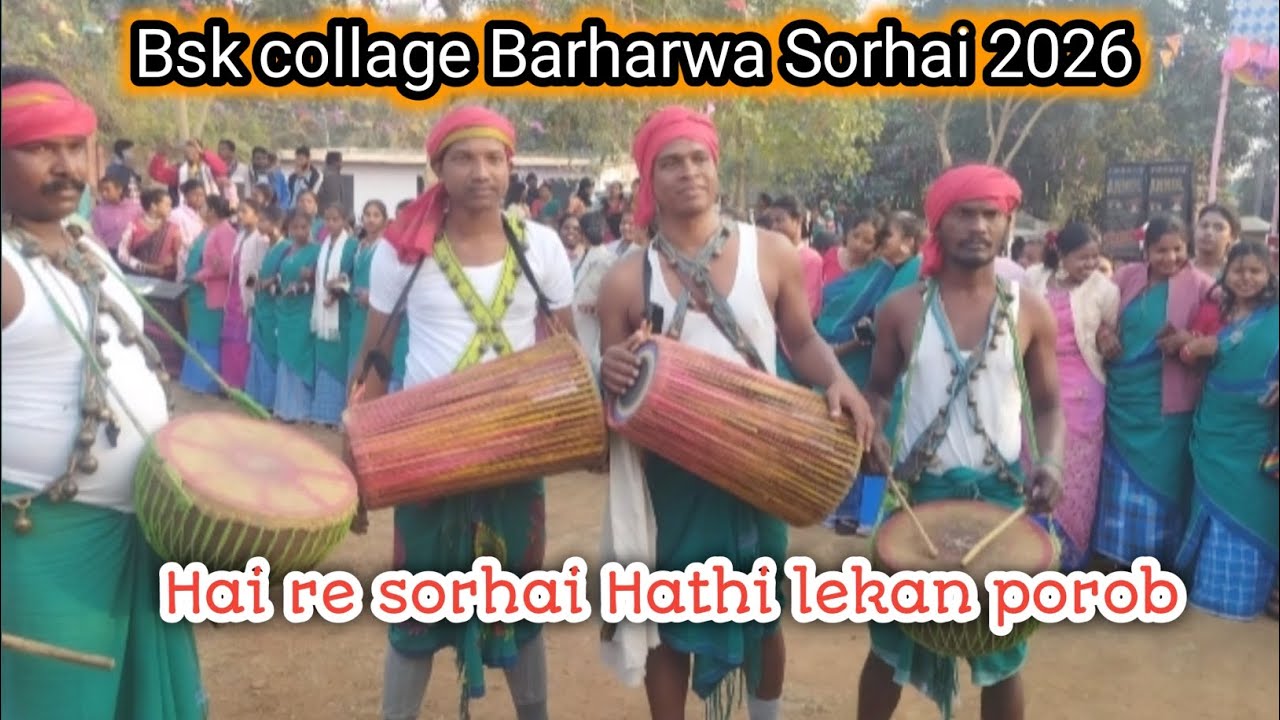 Hathi lekan sorhai porob || BSK COLLAGE BARHARWA 2026  /@Joharsanthaladivasi 