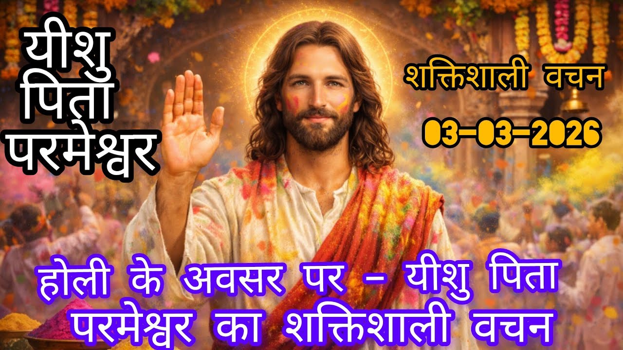 होली के अवसर पर यीशु पिता परमेश्वर का शक्तिशाली वचन 🙏 | चंगाई, शांति और आर्थिक आशीष का संदेश 💞