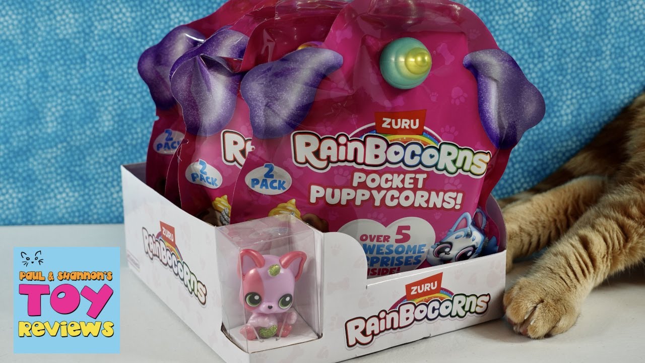 Pocket Puppycorns Zuru Rainbocorns Blind Bag Opening