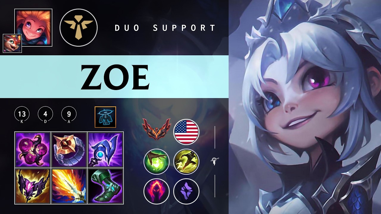 Zoe Support vs Sona - NA Grandmaster Patch 26.05