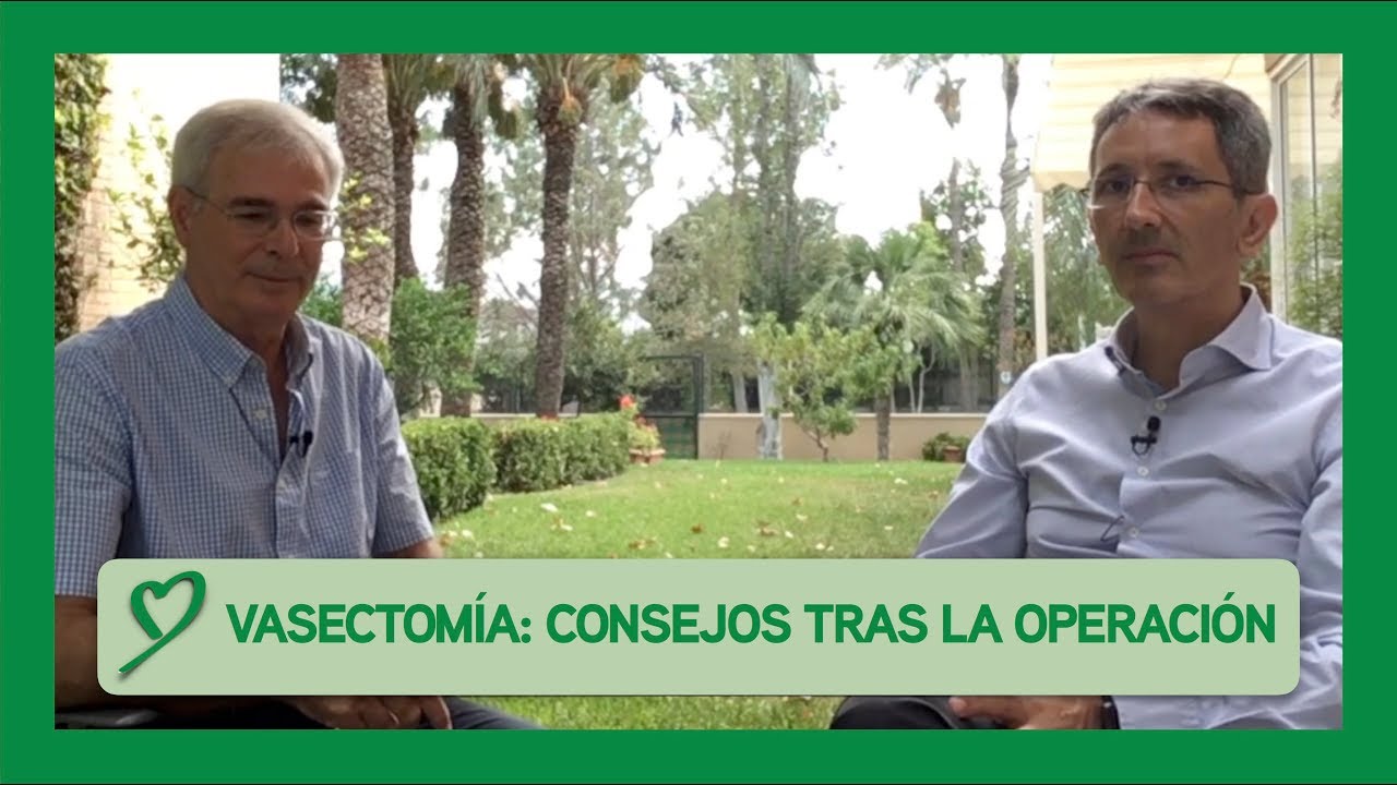 VASECTOMÍA: consejos tras la operación