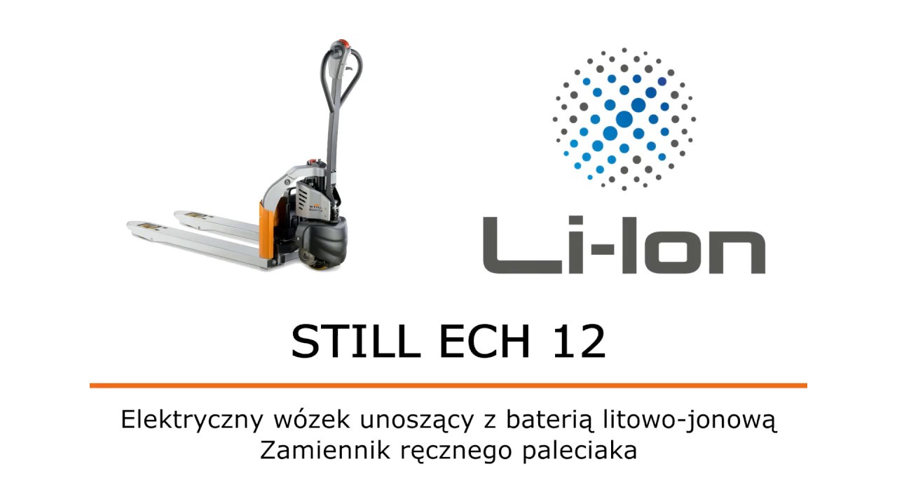 Elektryczny w&oacute;zek unoszący STILL ECH 12  - uniwersalny i kompaktowy pomocnik w transporcie