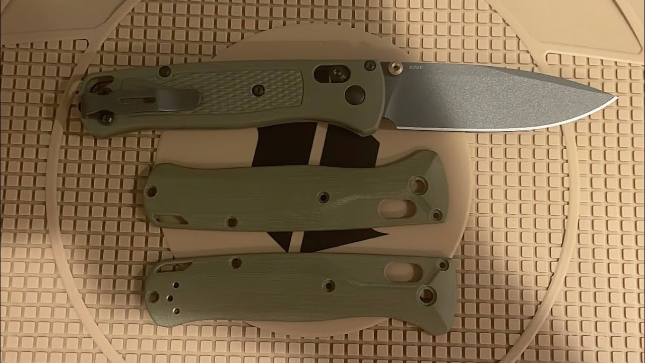 Flytanium G-10 Crossfade Scales for the Benchmade Bugout 535GRY-1