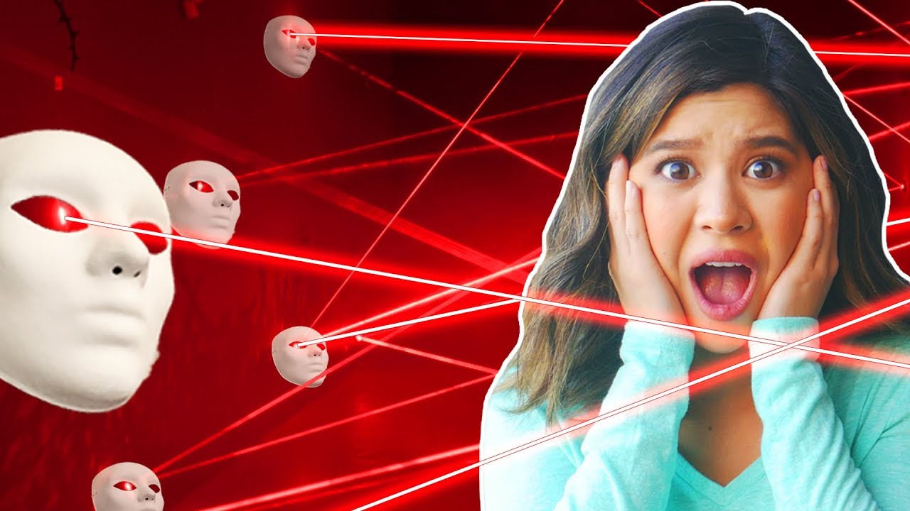 EXPLORING HACKER SECRET HIDEOUT Laser Escape Room in Real Life (solving PLAGUE lie detector riddles)