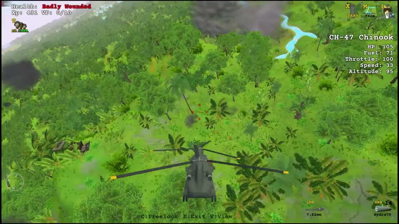 Vietnam War (Steam game) - Chinook flight
