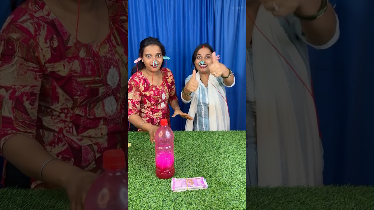 Amazing bottle flip and clip punishment family challenge #shorts #games