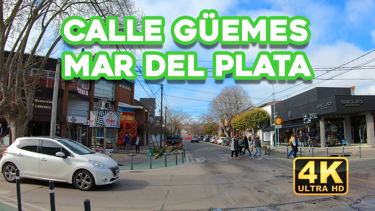 4K - Walk Peatonal GUEMES, MAR DEL PLATA 2021 Vlog nice day