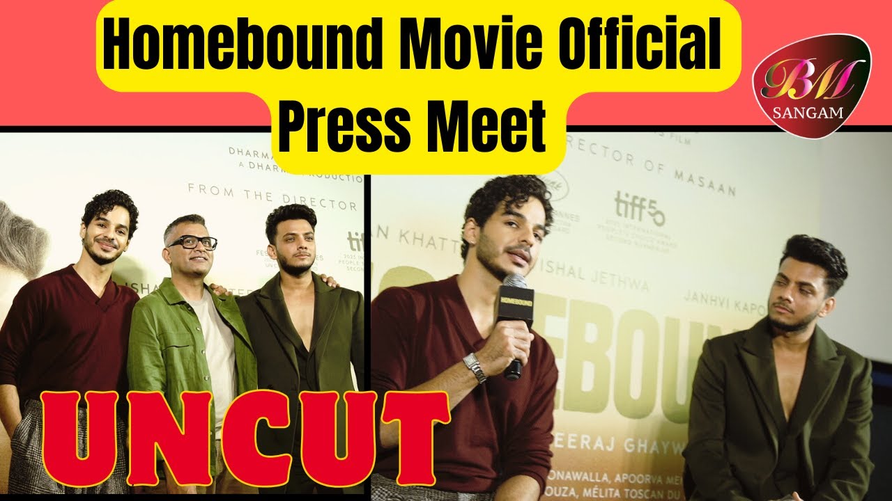 Homebound Movie | Official Press Meet | Ishaan Khatter, Vishal Jethwa & Neeraj Ghaywan | BMS