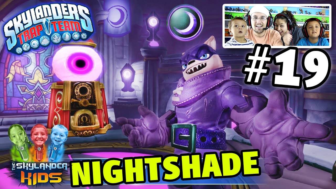 Давайте сыграем в Skylanders Trap Team: MIDNIGHT MUSEUM с боссом NIGHTSHADE! ГЛАВА 19 (Элемент ТЁ...