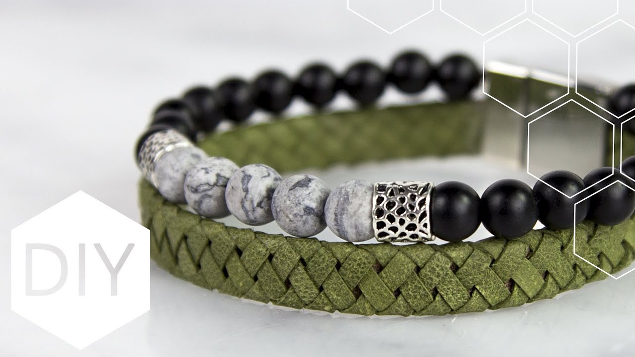DIY sieraden maken met Kralenhoekje - Stoere leren armband