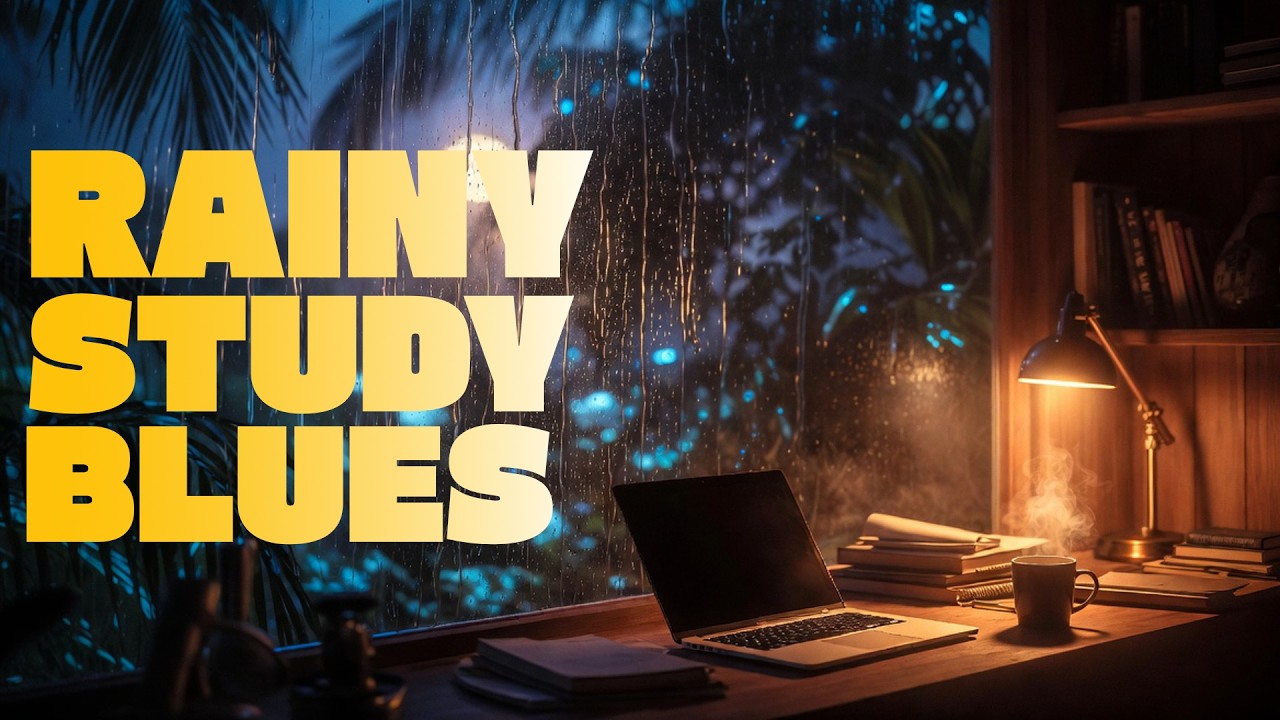 Rainy Study Blues Guitar – Deep Desk Concentration  Vol 032