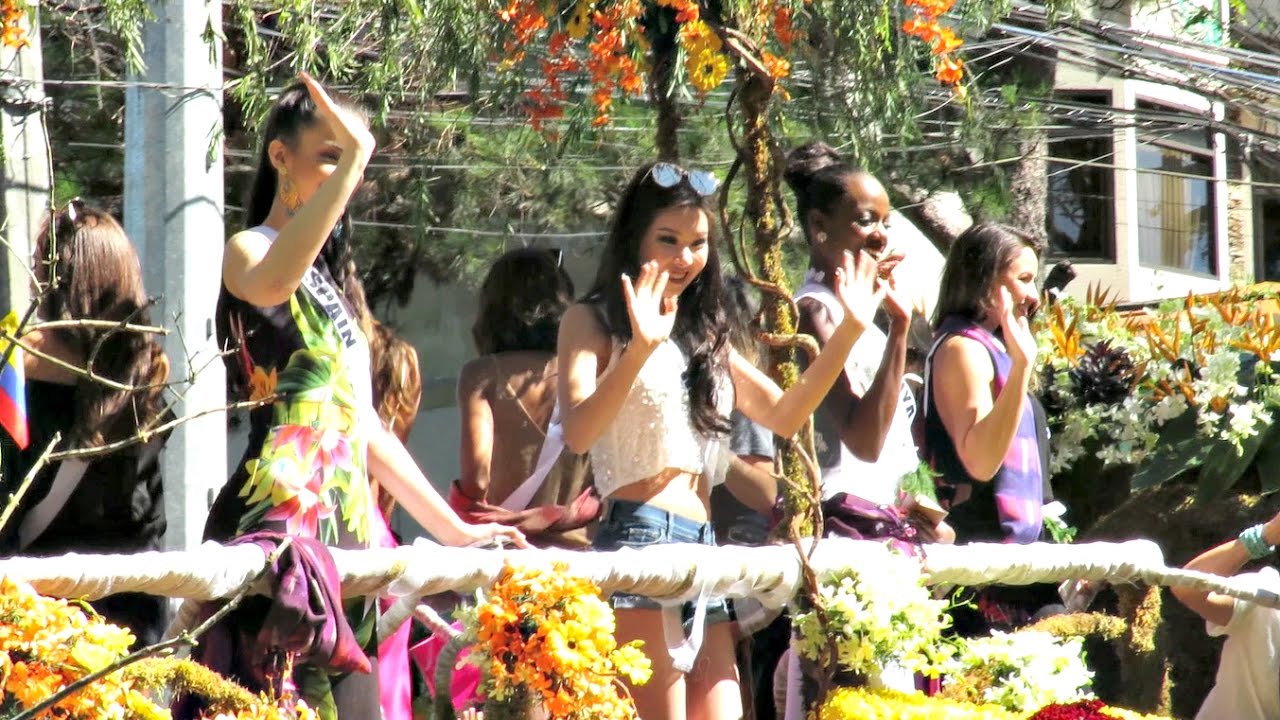 MISS UNIVERSE: 65th Miss Universe 2016 Candidates Float Parade in Baguio City!