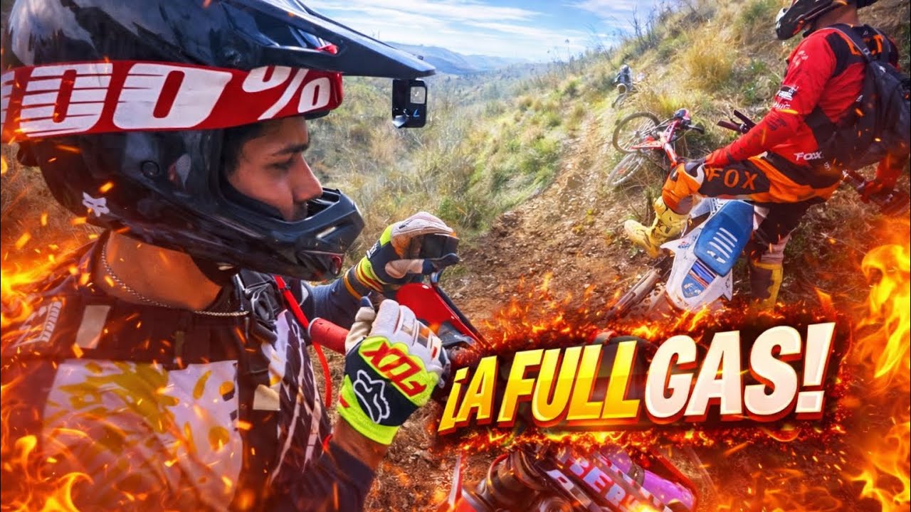 Segunda parte del curso  de Hard enduro junto a Santi martin a full gas ✊🏻🔥(👉3 parte) 