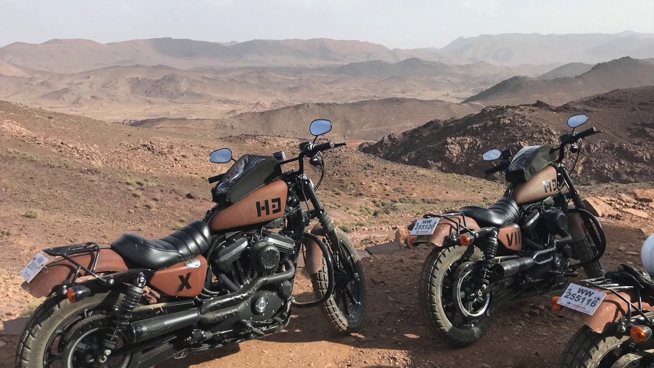 roadtrip harley sportster maroc atlas