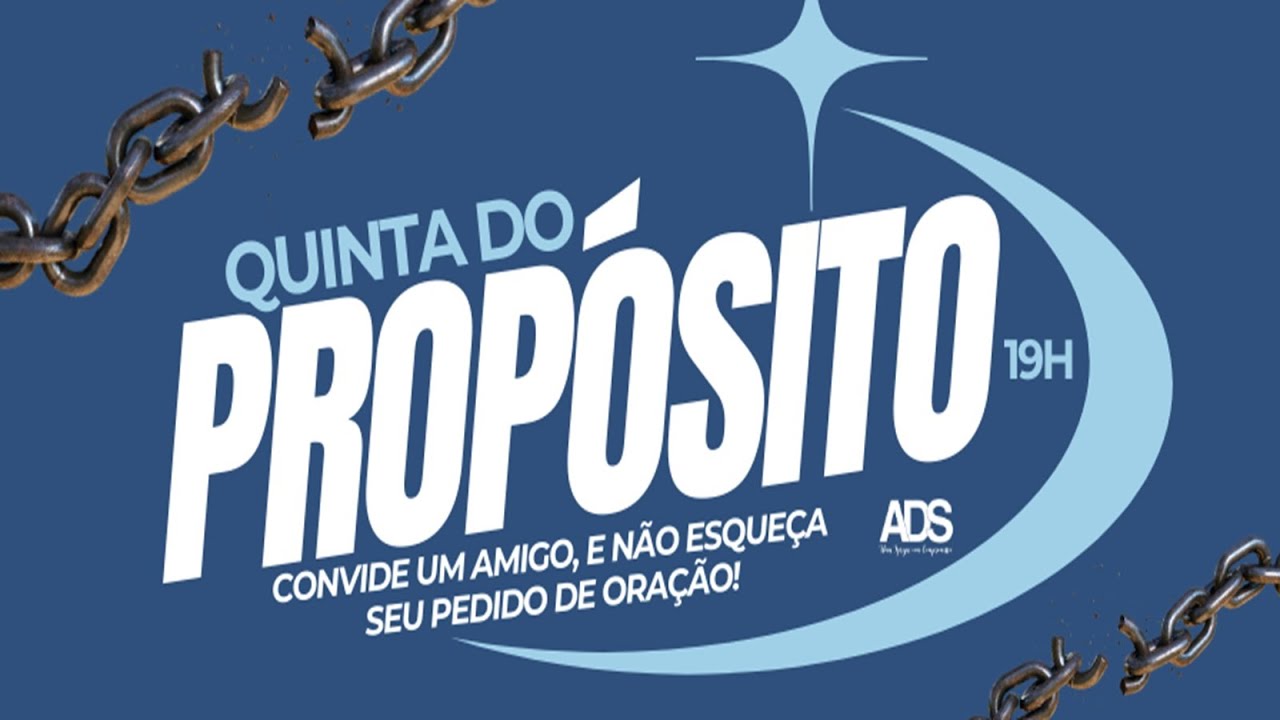 #Live – Quinta do Propósito – 26/02/2026 – 19h - #ADS #AnoDaAproximação