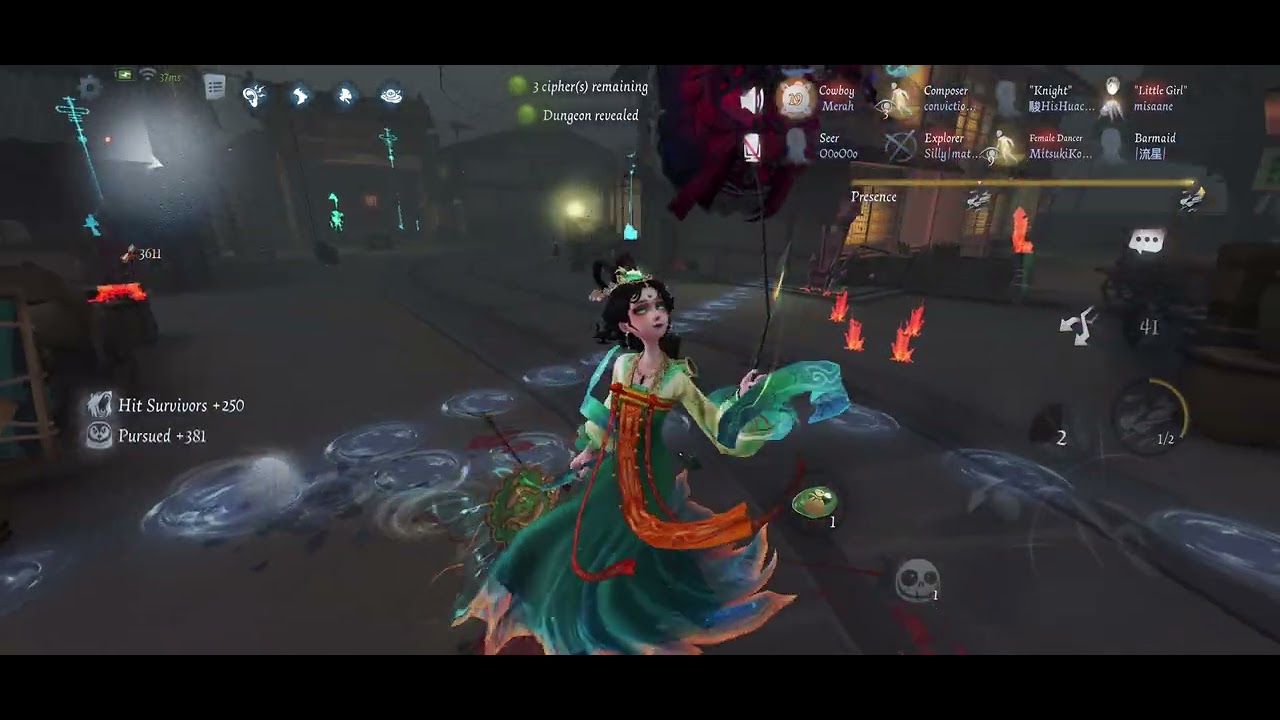 Naiad buff + green ping = flow state