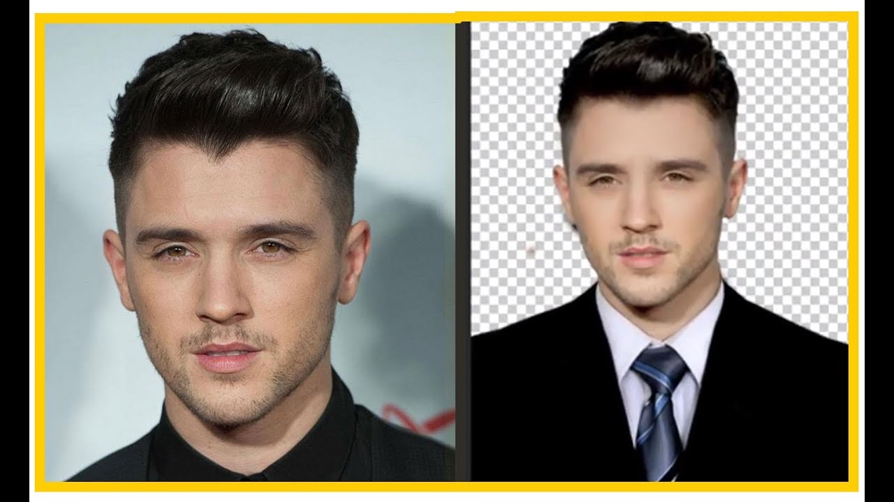 تركيب القاط او البدلة على الصورة داخل الفوتوشوب | للمعاملات والمكاتب والصور 2019