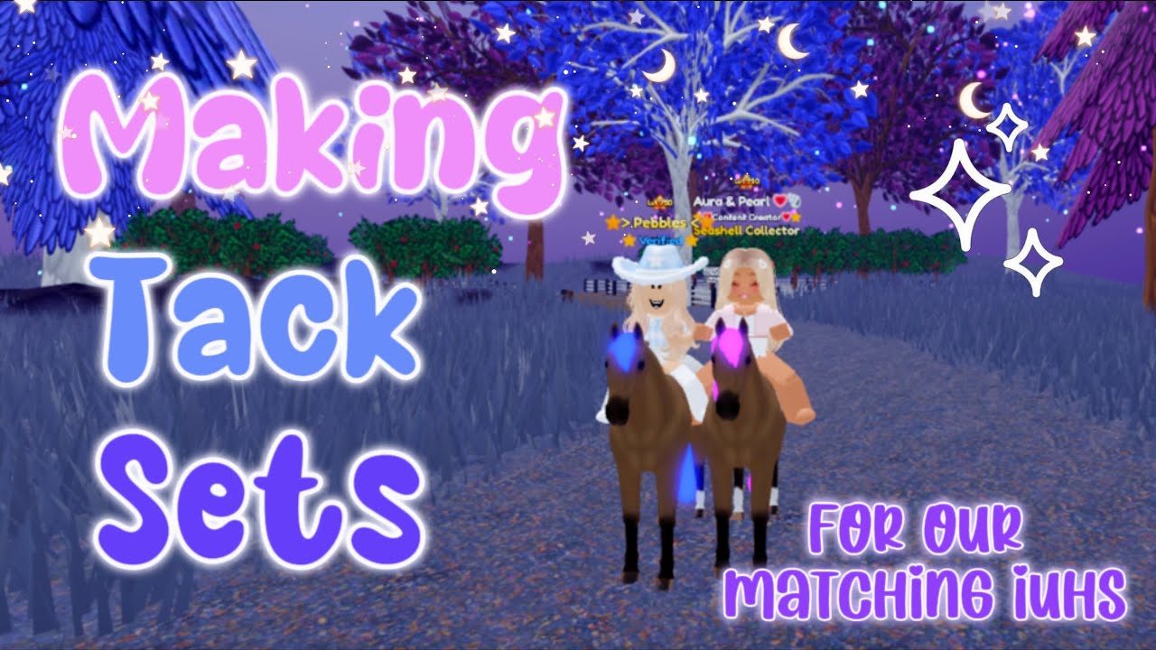 Making Tack Sets for our *Matching Appaloosa IUHS* with 