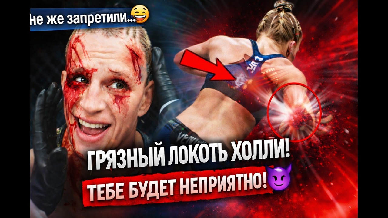 Ей ЗАПРЕТИЛИ ДРАТЬСЯ… но Холли Холм пробила ГРЯЗНЫЙ ЛОКОТЬ в UFC5 😈 #sora2 #юмор #русскийабсурд