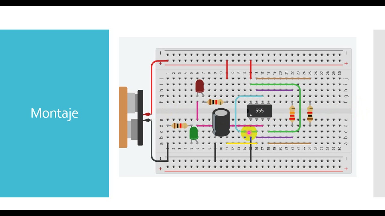 Práctica 3 Semáforo de dos luces con 555