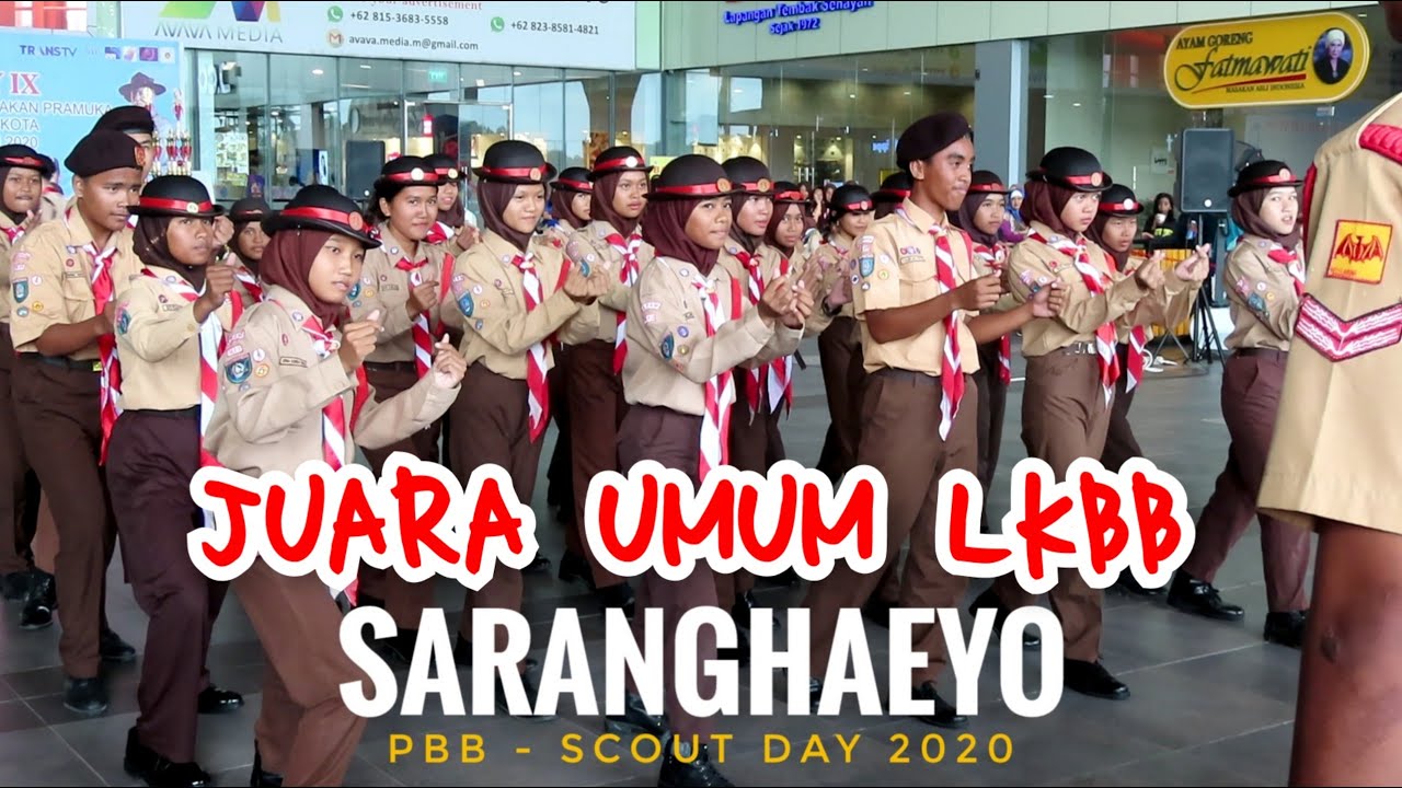 Juara 1 dan Juara Umum LKBB Variasi Fantastis Pramuka SMPN 28 Batam Acara Batam Scout Day IX 2020