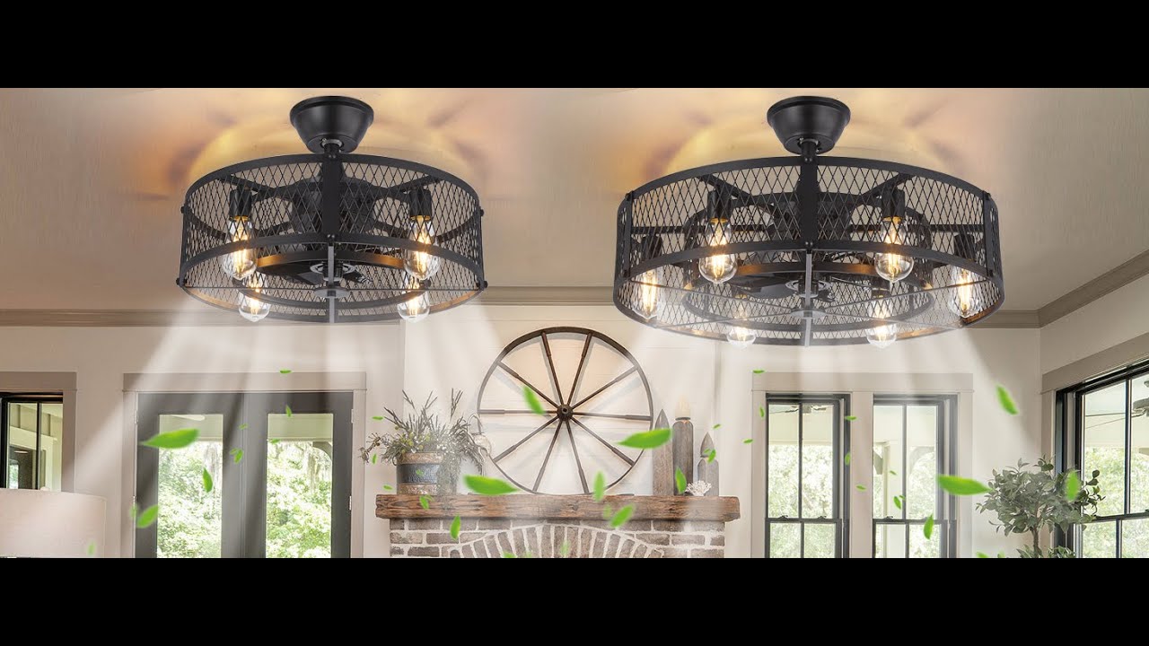 WS-FPZ17-60B Depuley 26" Caged Ceiling Fan (Latest) - Installation Guide 