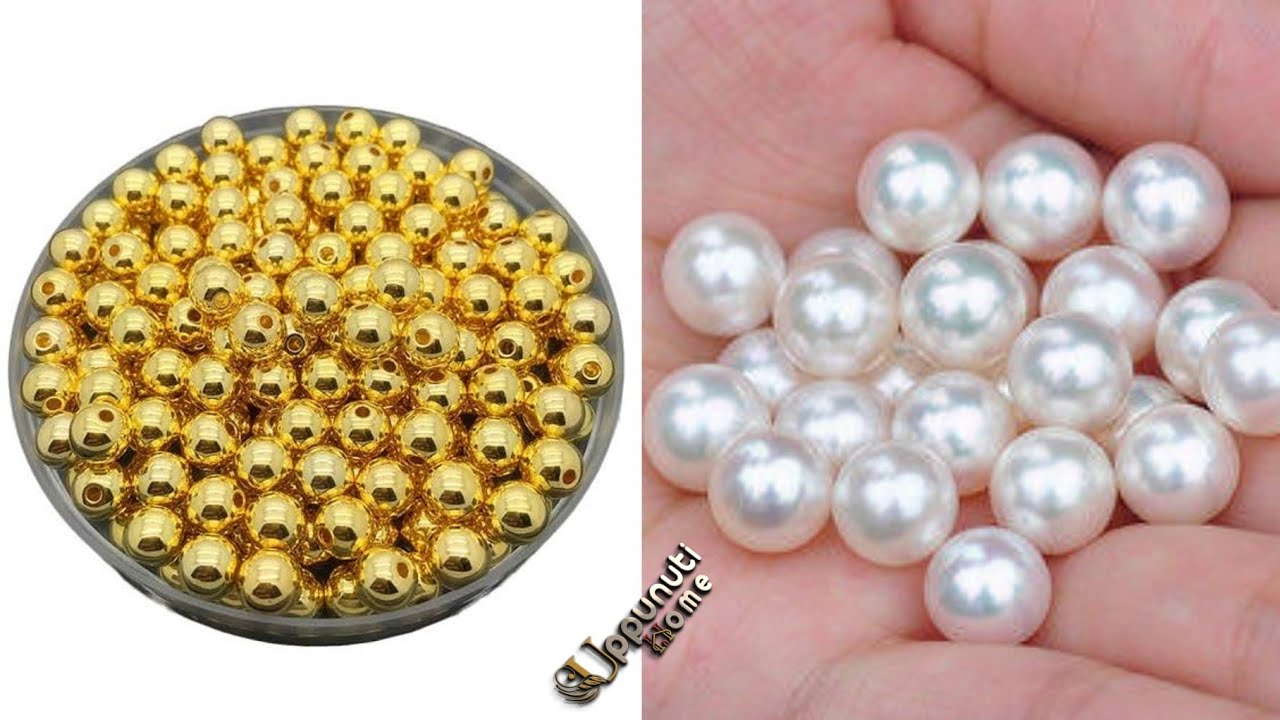 2 DIY Pearl Earrings Making At Home | Pearl Drop Earrings | Pearls Jewelry Making | uppunutihome