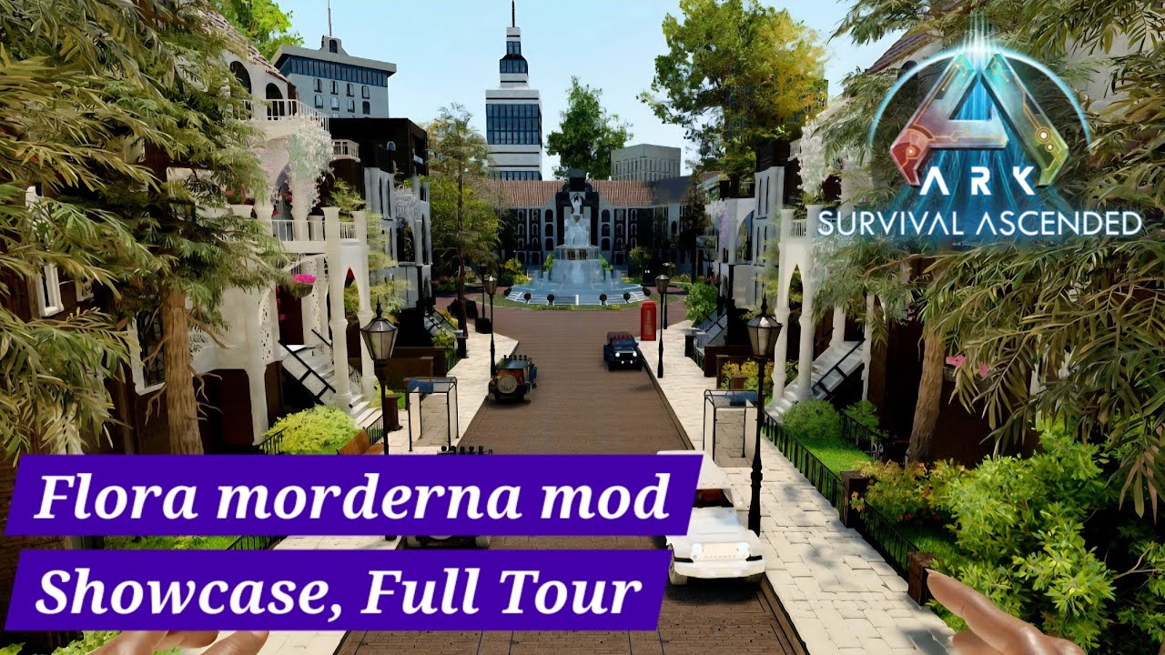 Flora morderna mod city build, #arksurvivalascended