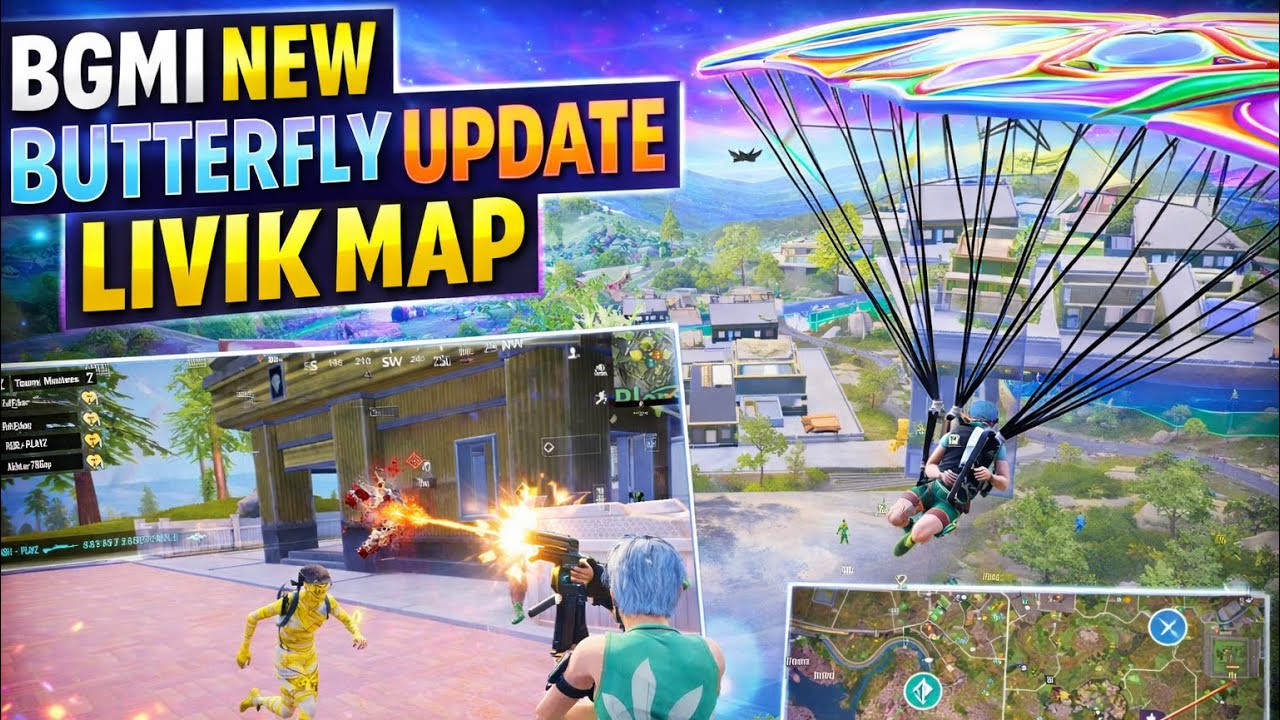 NEW Butterfly Update in Livik 😱 | Full Gameplay & Hot Drop Fight | BGMI 🎮 |