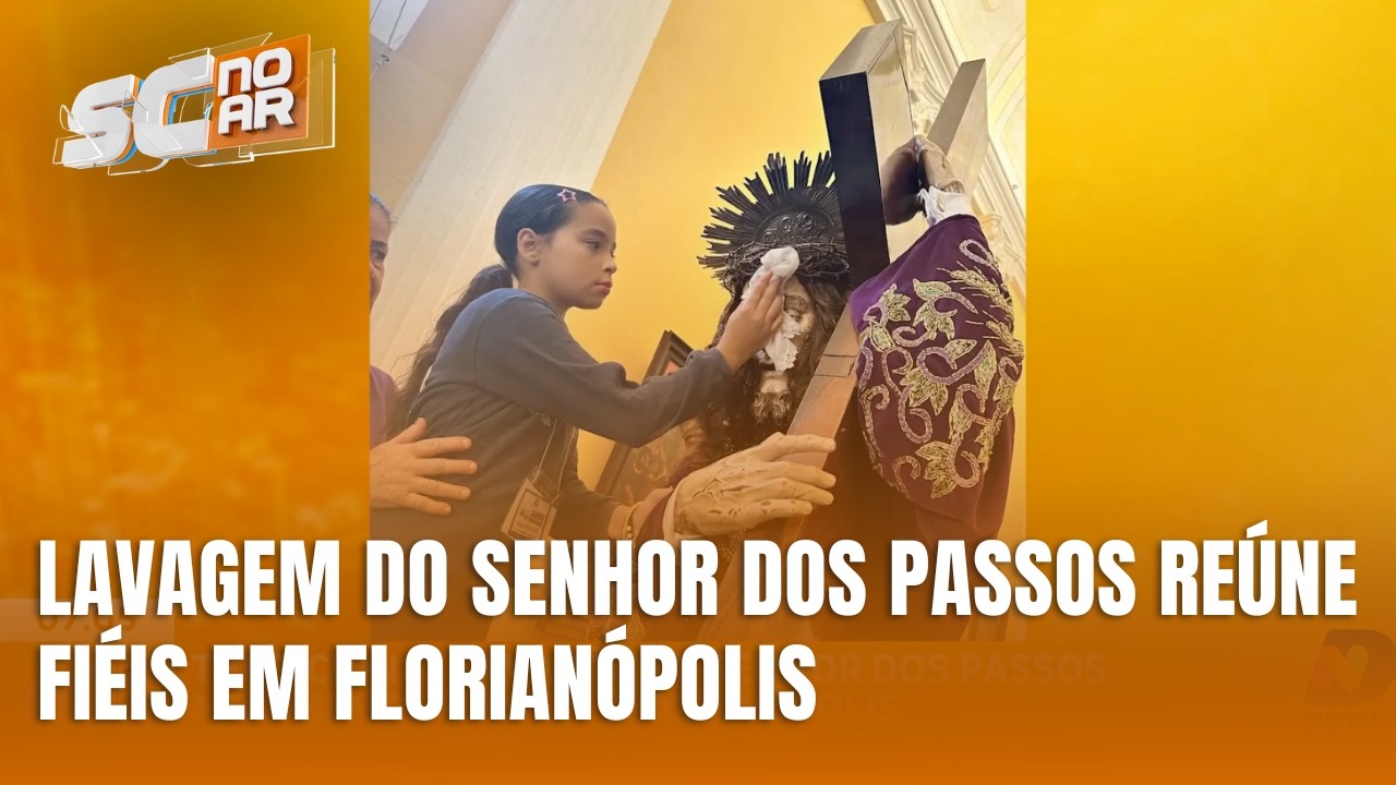Lavagem do Senhor dos Passos reúne fiéis e tradição em Florianópolis