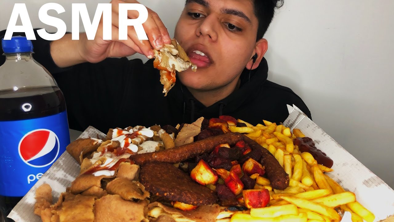 MASSIVE DONER KEBAB MUKBANG ASMR UK ¦ *REAL EATING SOUNDS*