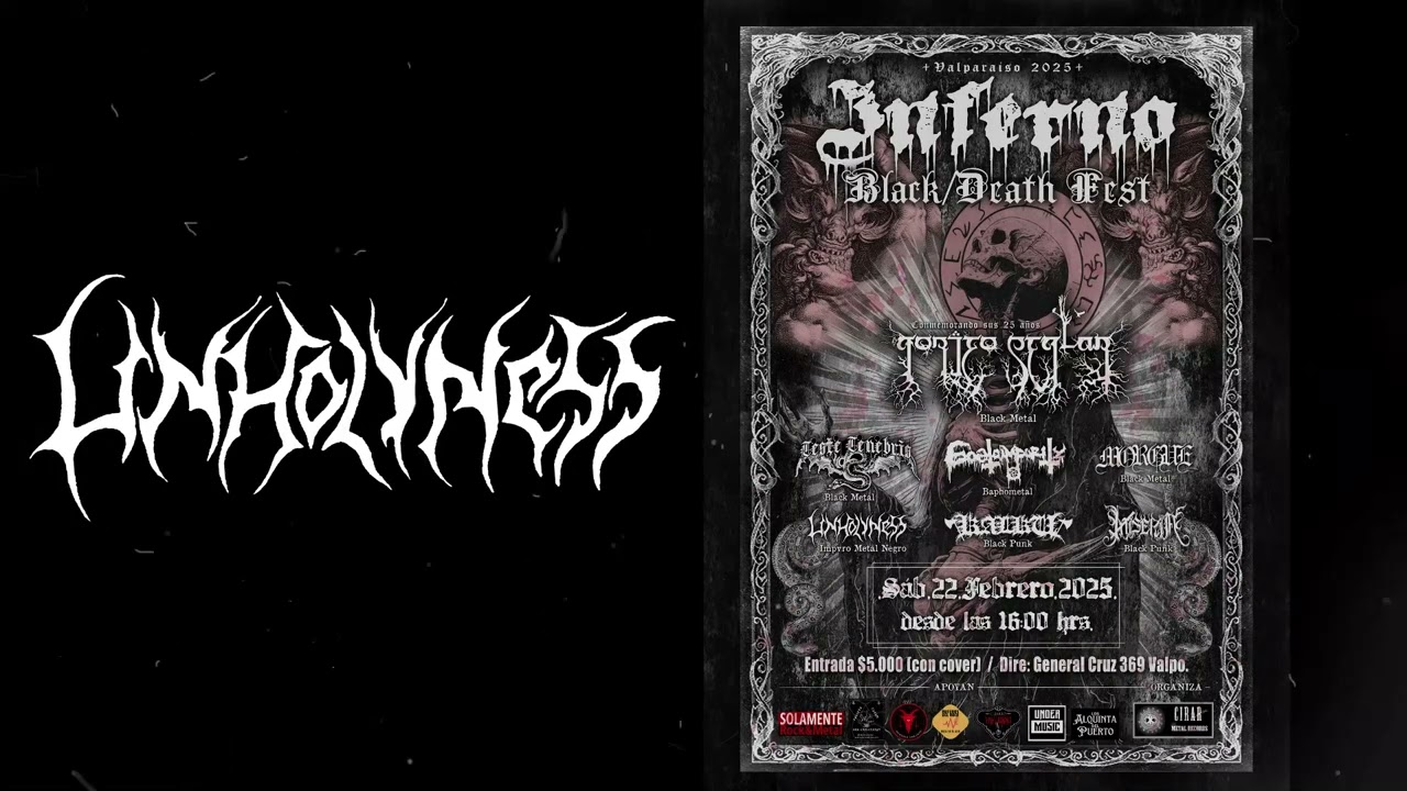 Unholyness  INFERNO BLACK DEATH 2025