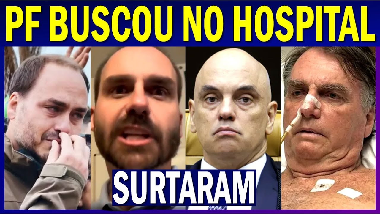 Xand&atilde;o manda PF buscar Bolsonaro no QUARTO do HOSPITAL; Fl&aacute;vio e Dudu d&atilde;o CHILIQUE nas redes!!