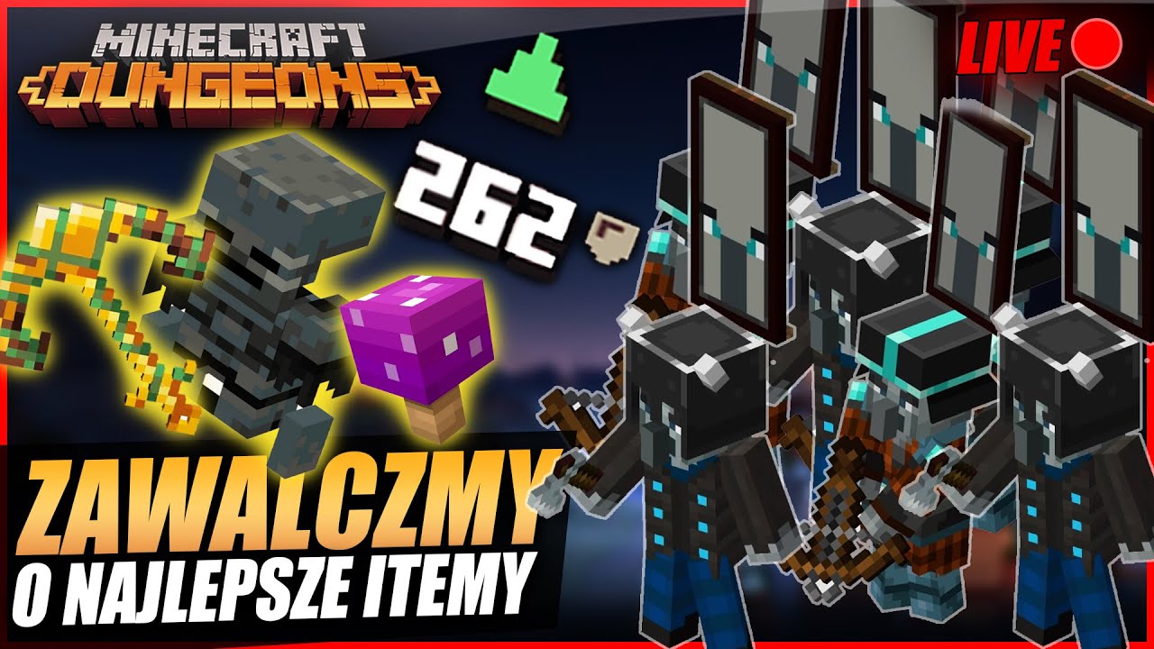 WALCZYMY O NAJLEPSZE ITEMY W GRZE | Minecraft Dungeons Live #51