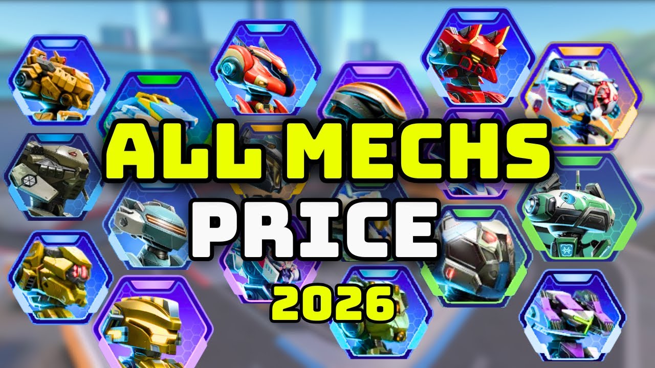All Updated Mechs Price 2026 | Mech Arena