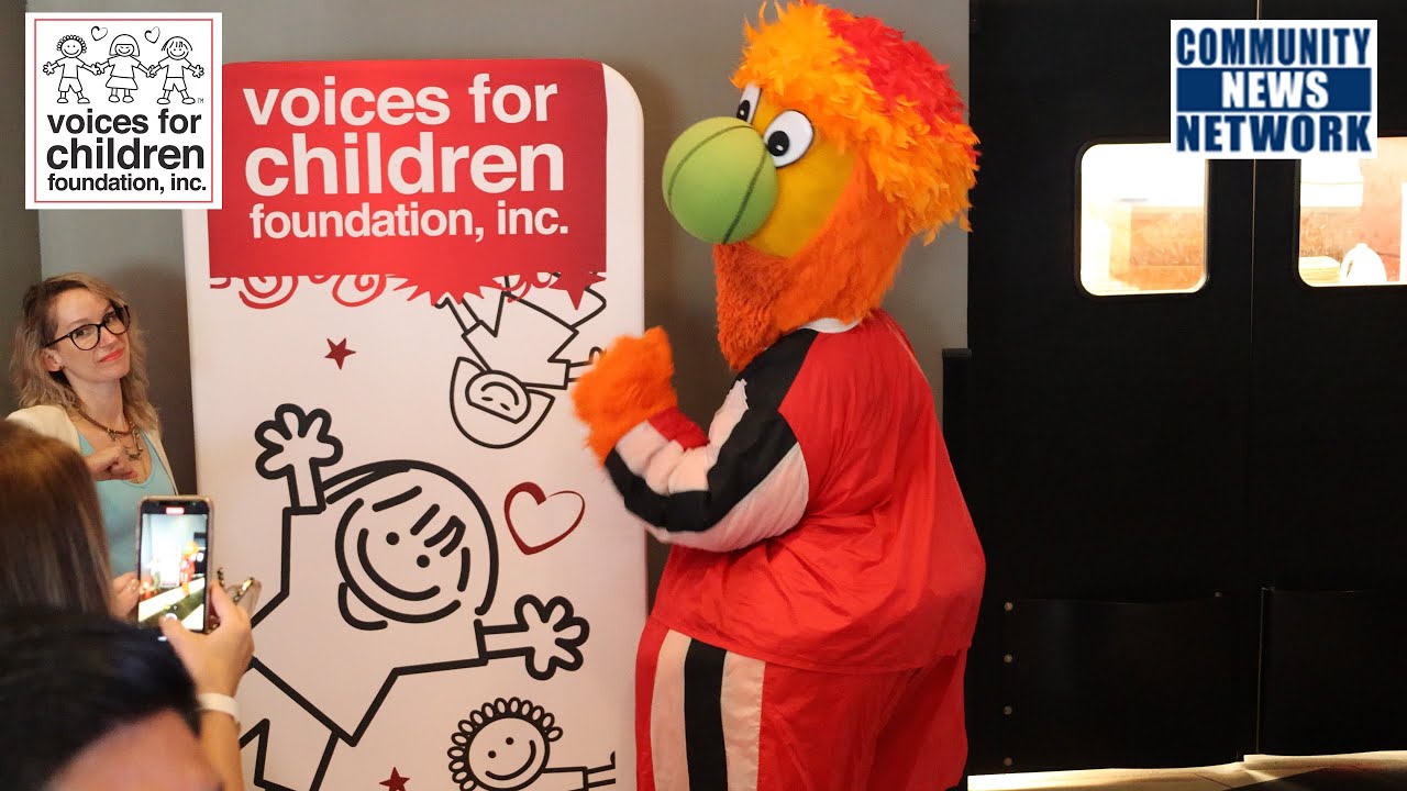 Grant Miller joins the Voices For Children Foundation at the Kaseya Center for a celebration!