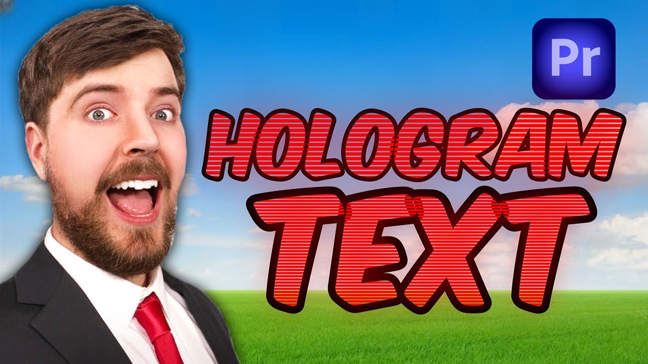 How To Make MrBeast Hologram Text in Premiere Pro
