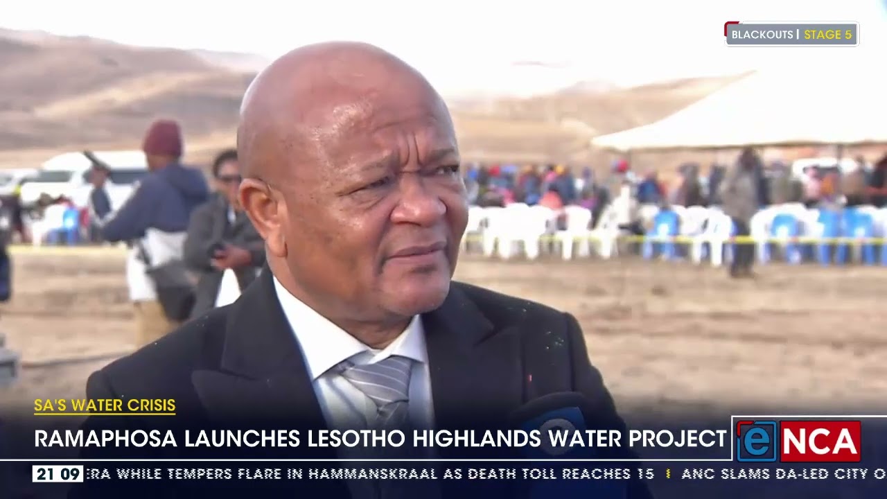 Ramaphosa launches Lesotho highlands water project
