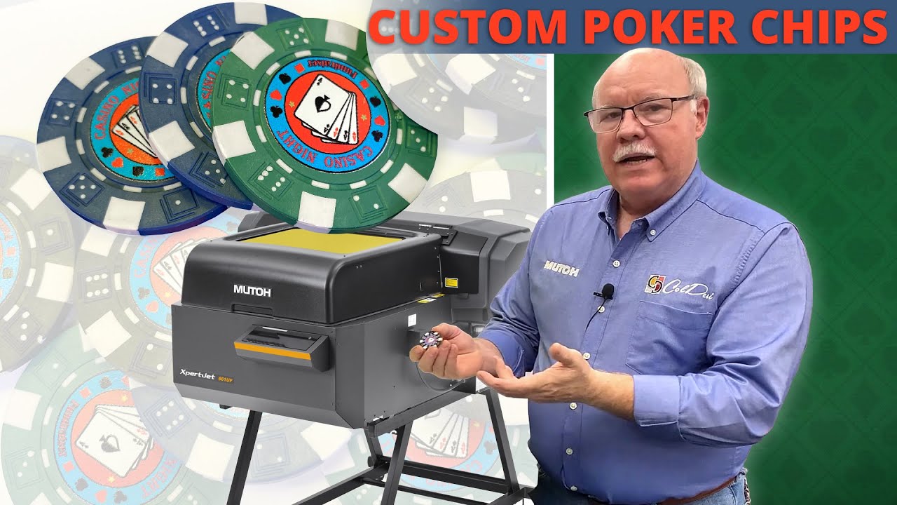 Custom Poker Chips | Mutoh XpertJet 661UF UV Printer