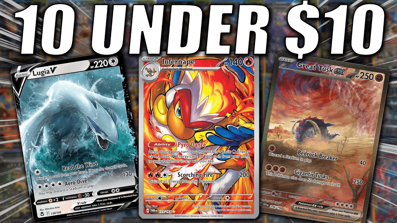 10 карточек Pok&eacute;mon ДО 10 долларов, которые вам НУЖНЫ в вашей коллекции!