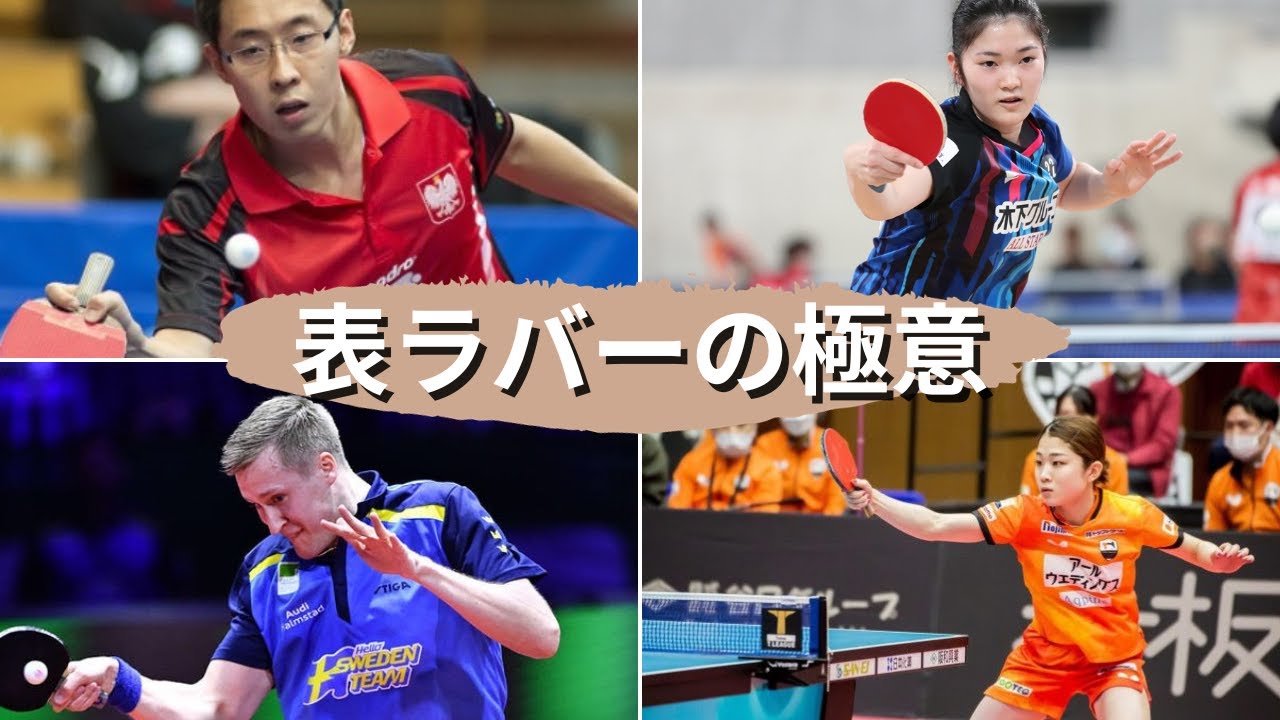 【極意４】【表ラバーの極意】ファルク選手、木原選手、安藤選手、王増翠選手から学ぶ【卓球の強化書】#卓球  #戦術  #pingpong  #tabletennis  #表ラバー