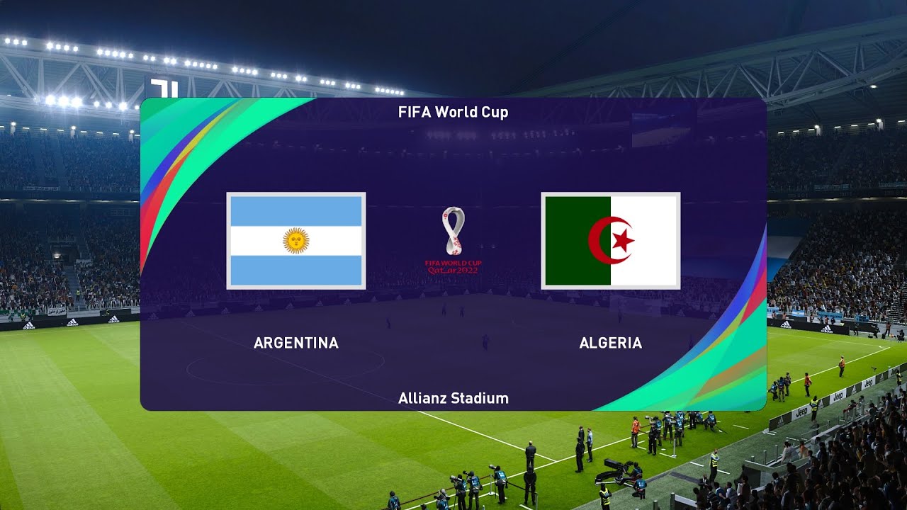مباراة منتخب الجزائر ضد الارجنتين  l تصفيات كاس العالم  l محرز ضد ميسي  PES 2021 l