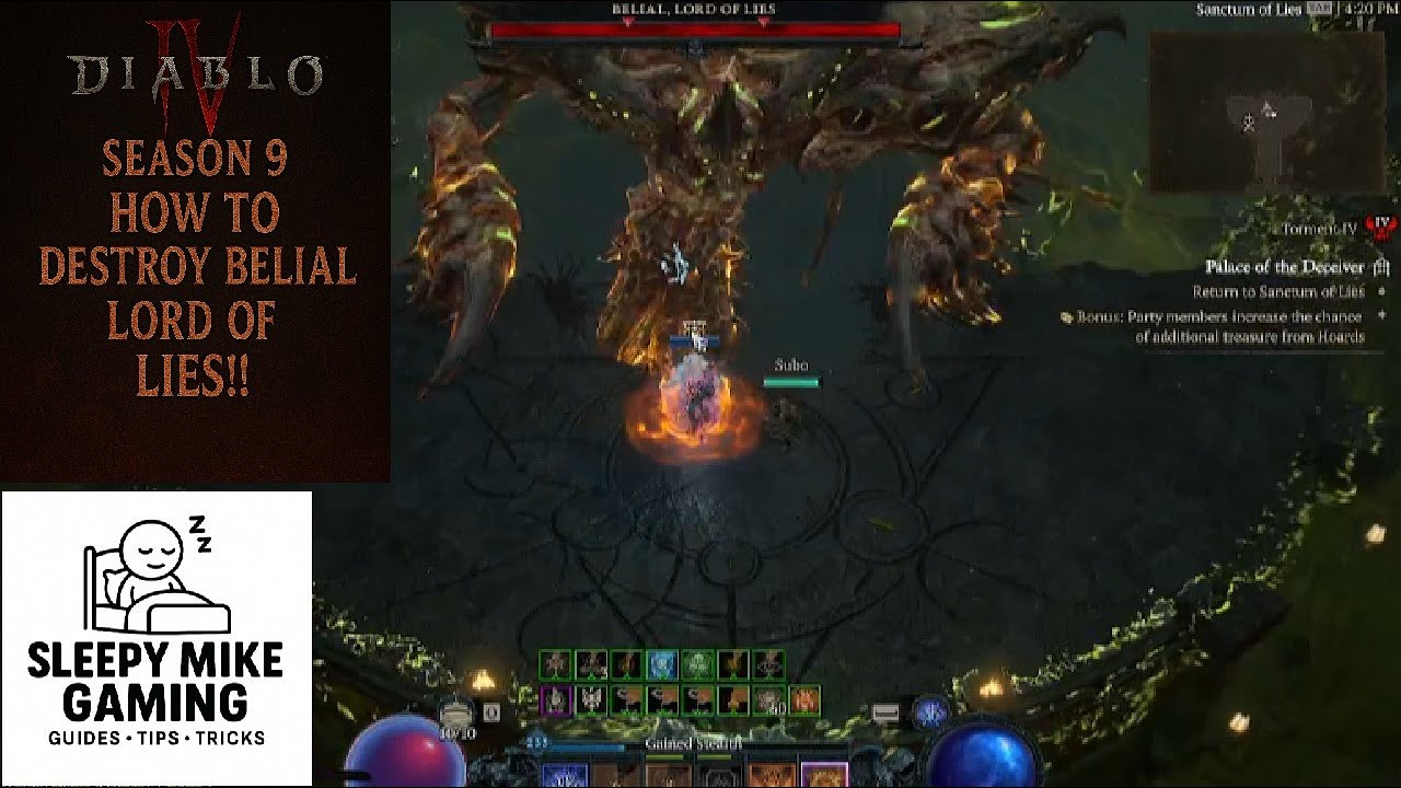 Diablo 4 Season 9: How to DESTROY BELIAL Lord of Lies!!!